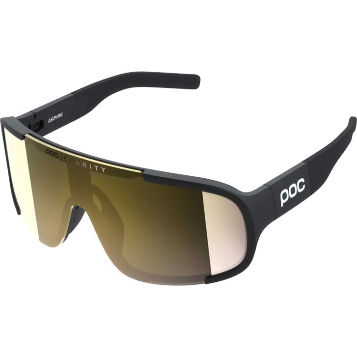 Poc ASP2012 9550 Aspire Uranium Black / Clarity Road Partly Sunny Gold Cat 2
