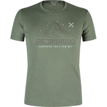Montura MTGC09X 49 Merino Mountain T-Shirt M verde salvia