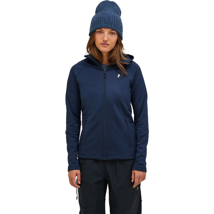 PeakPerformance G80574010 Rider Essentials Midlayer Zip Hood Jacket W blue shadow / blue shadow